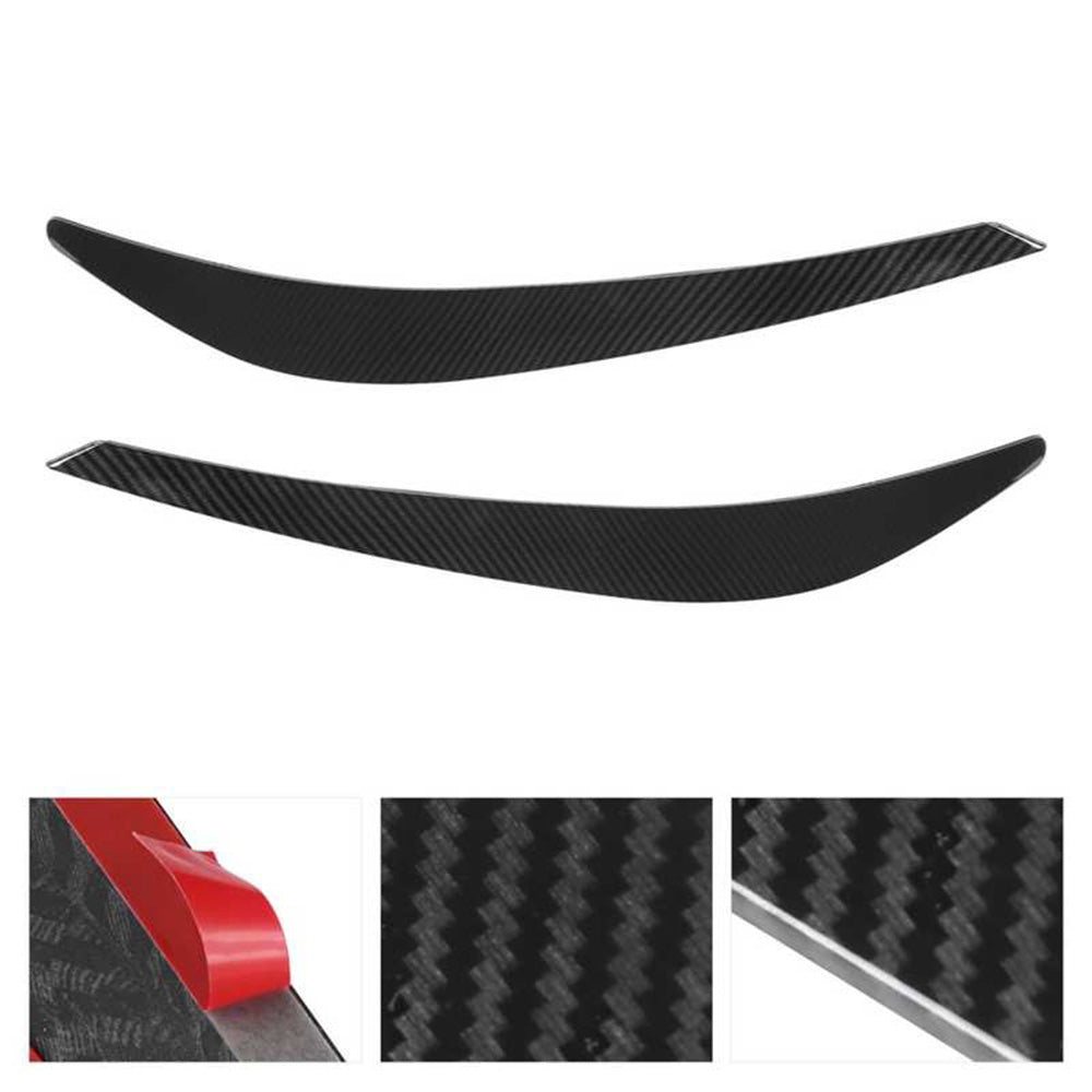 Carbon Fiber Style Headlight Eyebrow Trims Covers for Holden Commodore VF SS SSV.