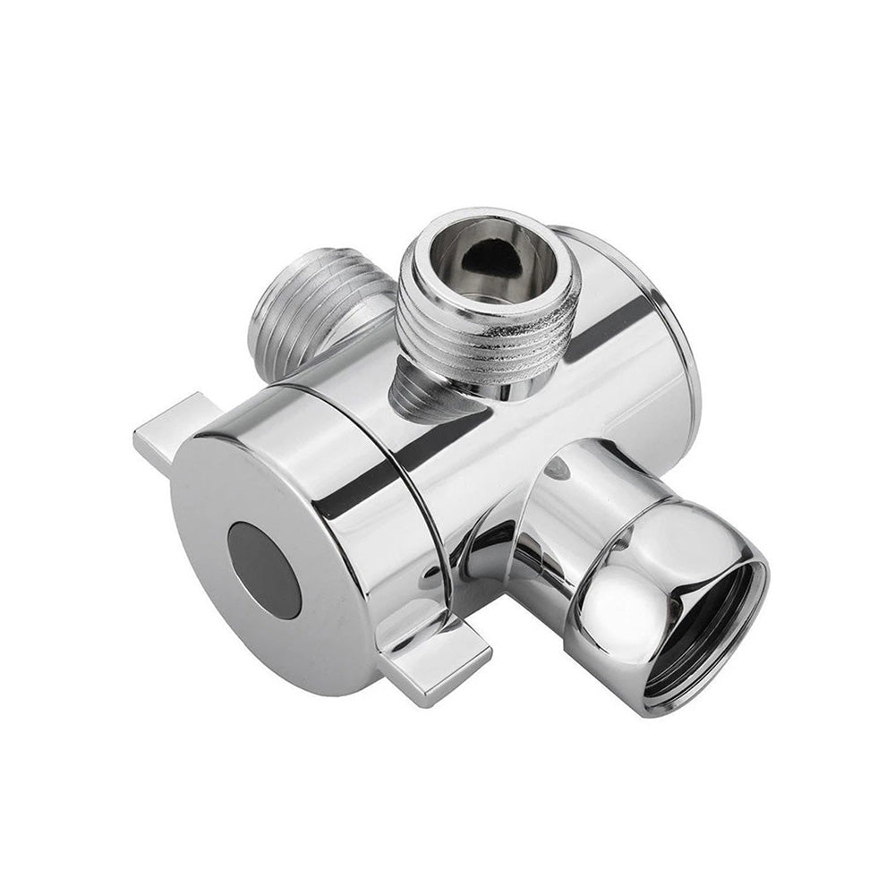 1 2 in Three Way T-adapter Valve For Toilet Bidet Shower Head Diverter Valve.