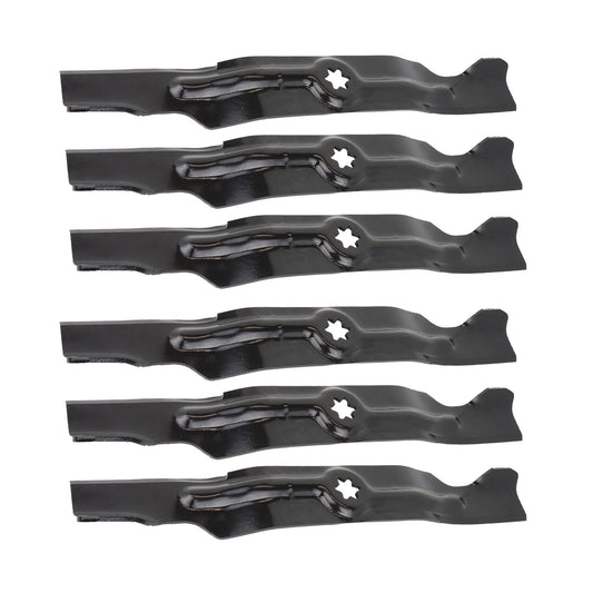 6pcs Blades Suitable 50inch Cub Cadet MTD Ride on Mower 742-04053 942-04053 B.