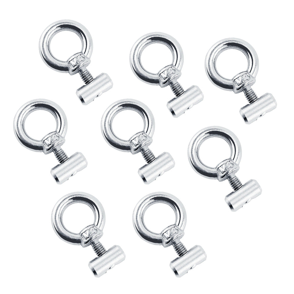 8x Awning Rail Stoppers & Track Screws Suitable for Boat RV Caravan