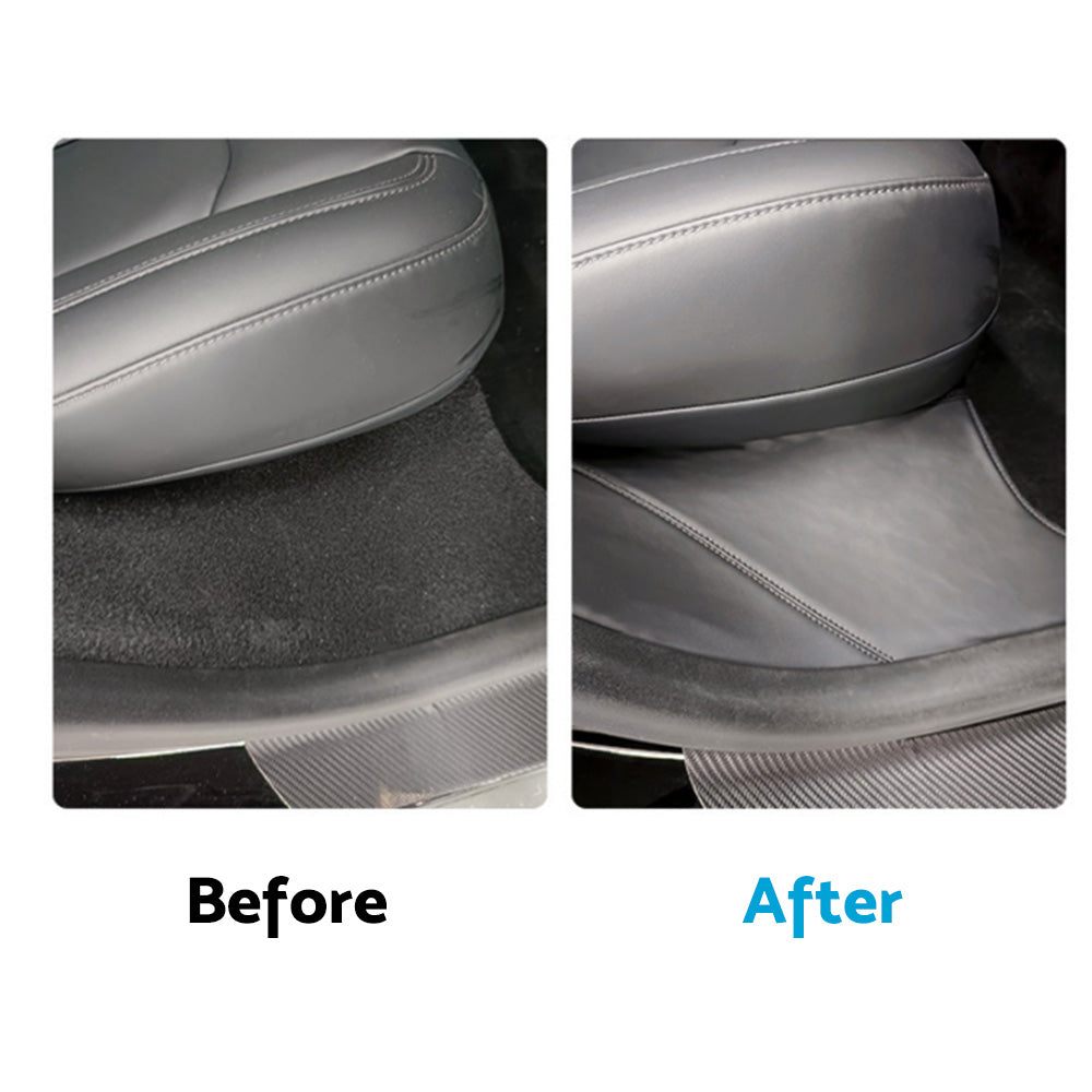 2x PU Rear Door Sill Protector Cover Pad Suitable for Tesla Model Y