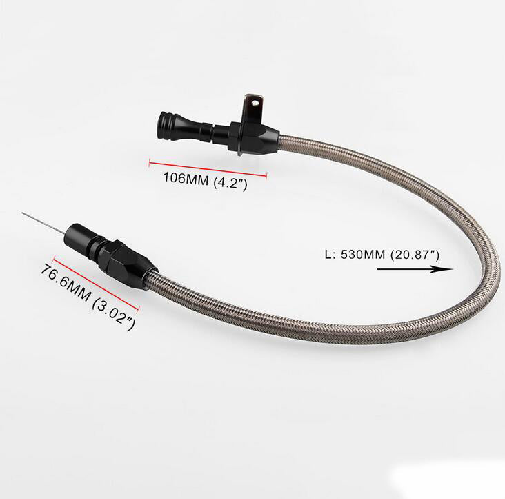 Flexible Stainless Transmission Dipstick for Chevy GM TH350 Tranny SBC BBC Trans.