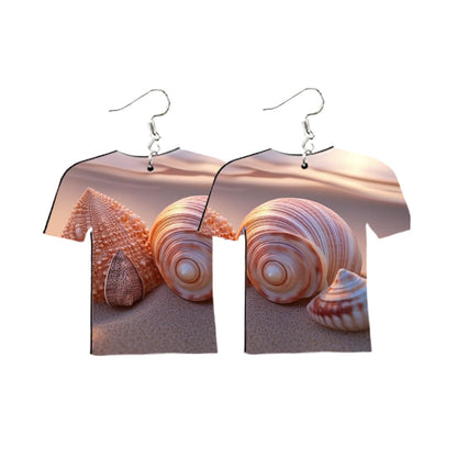 Blank Wood MDF Earrings 48x Double-Sided Suitable for DIY Crafting