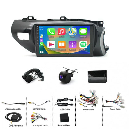 CarPlay Radio Head Unit Suitable for Toyota Hilux 15-22