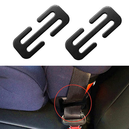 2x Locking Clip Metal Automotive Type Car Safety Seat Belt Steel Adjuster.