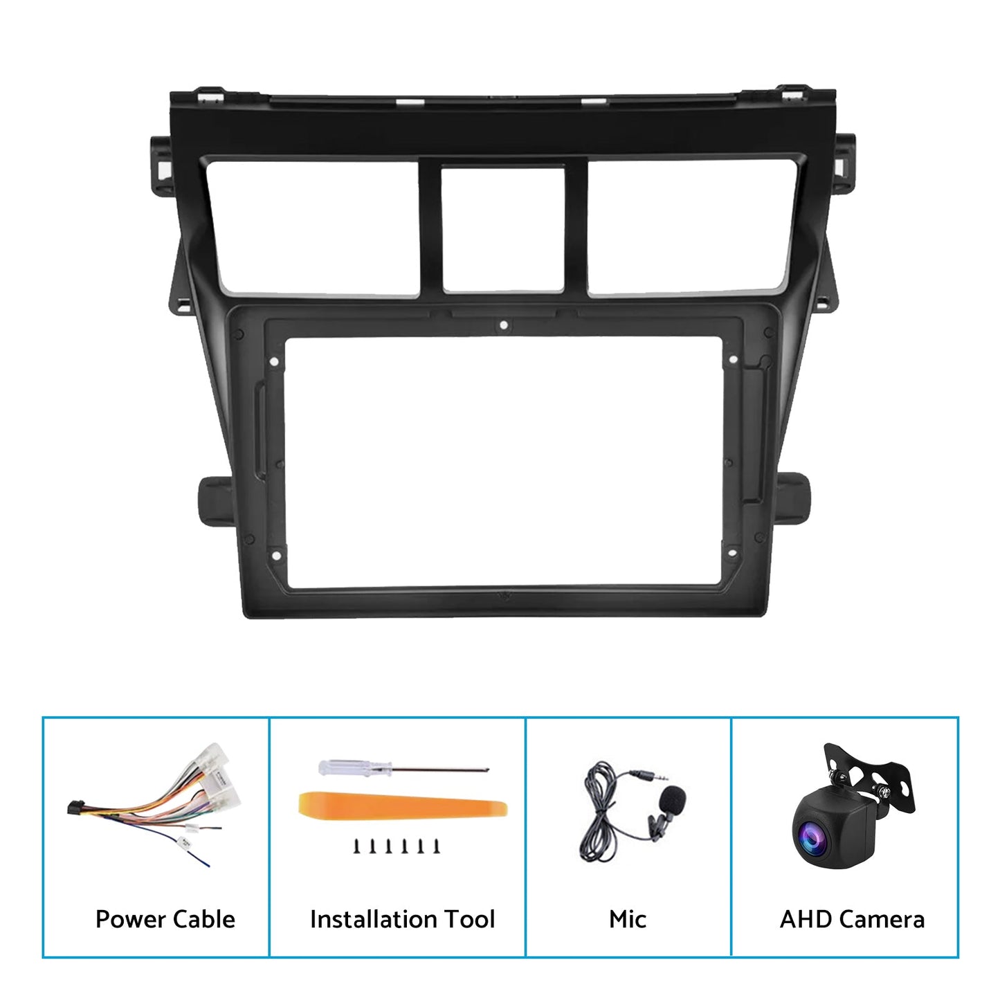 Android 13 Car Radio Wifi Stereo CarPlay Suitable for Toyota VIOS Yaris 07-12.