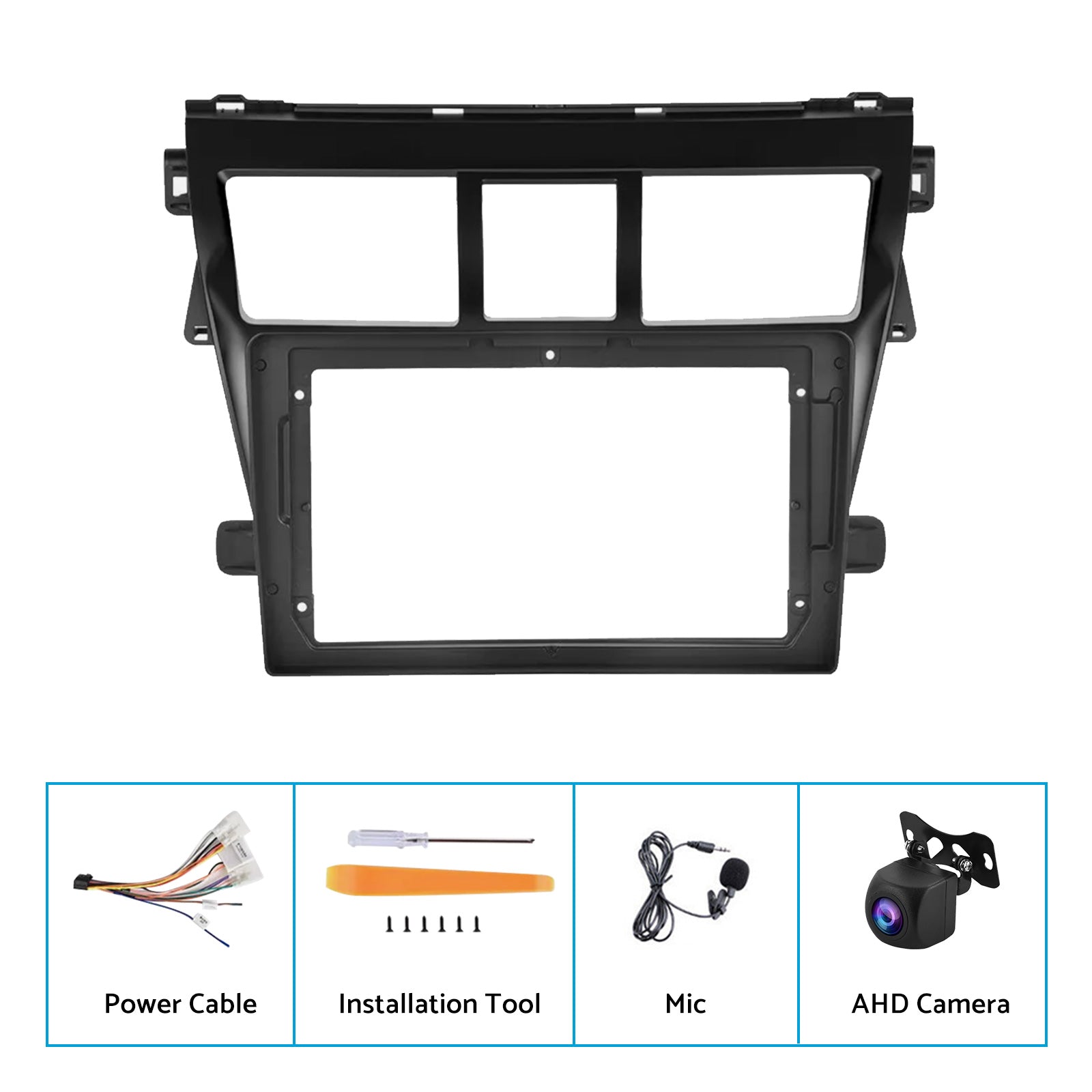 Android 13 Car Radio Wifi Stereo CarPlay Suitable for Toyota VIOS Yaris 07-12.