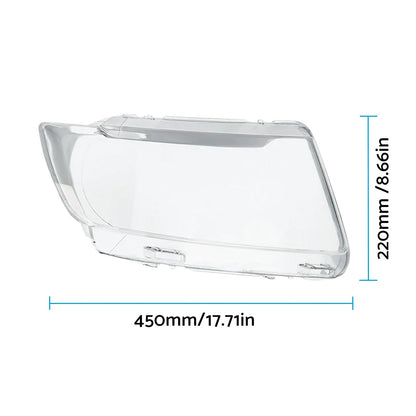 Pair of Left & Right Headlight Lens Covers Replacement Suitable For Jeep Grand Cherokee 2011-2013