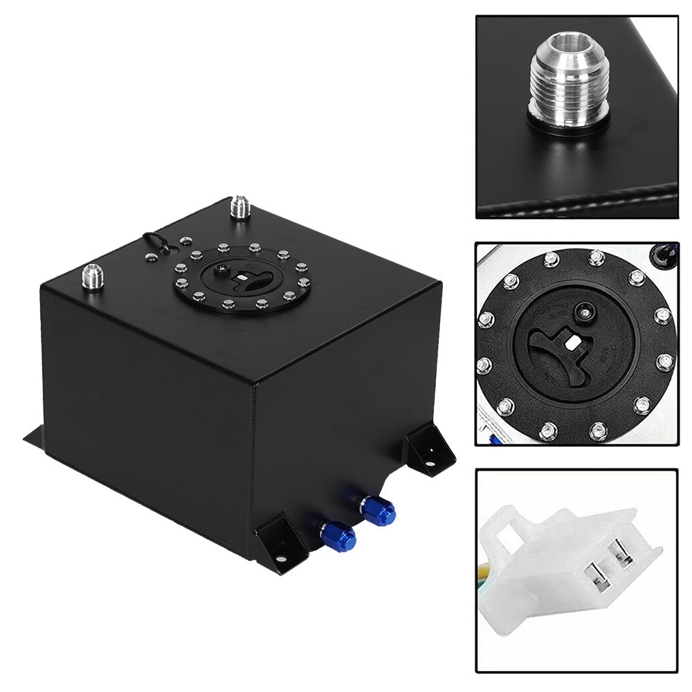 20 Gallon 80 Litre Black Aluminum Fuel Cell With Sending Unit Suitable for Unive