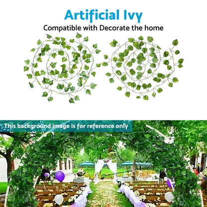 12x2M Green Plastic Artificial Ivy Suitable for Home Decoration