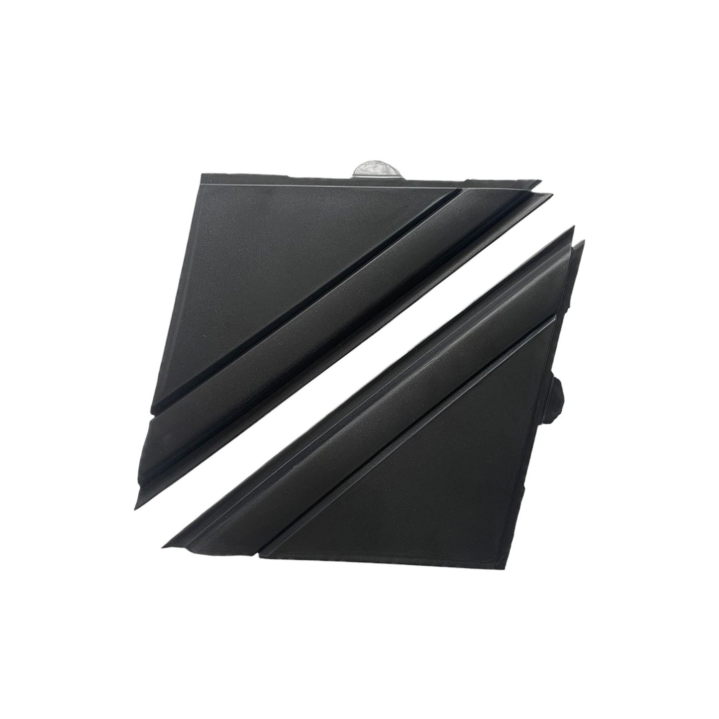 Matte Black Rear Mirror Triangle Trim Plate Suitable for Fiat 500