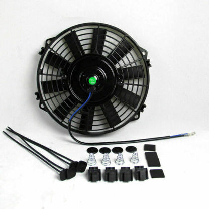 9 inch 12V Volt Electric Radiator Cooling Thermal Thermo Fan  Mounting Kits.
