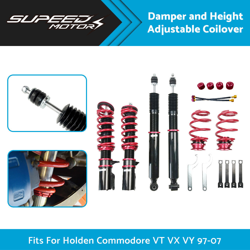 Shock Absorber Coilover Suspension For Holden Commodore VT VX VY Adjust Damper.