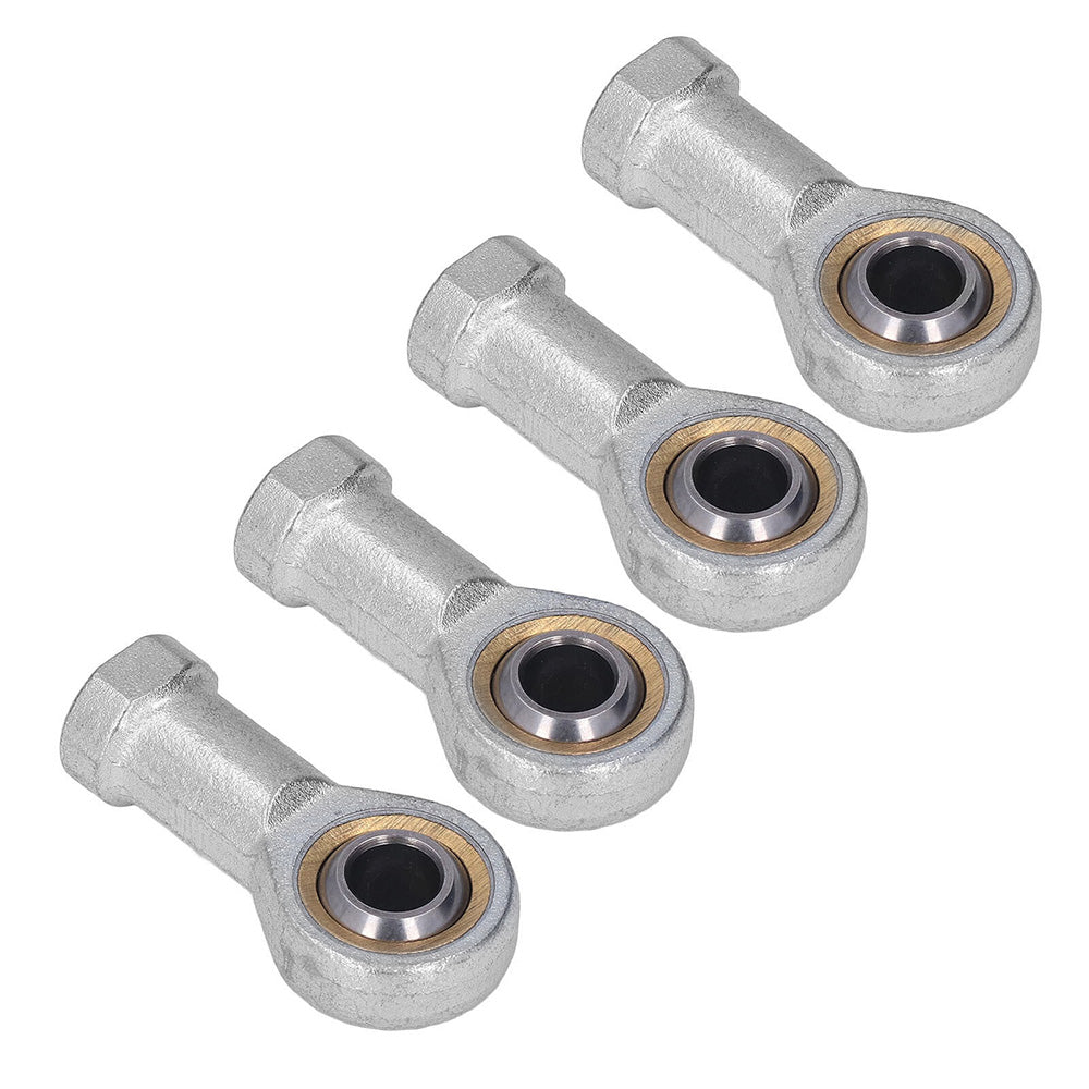 10x Zinc 6mm Female Spherical Plain Rose Joint Bearings Suitable For Left-Hand Threaded Applications