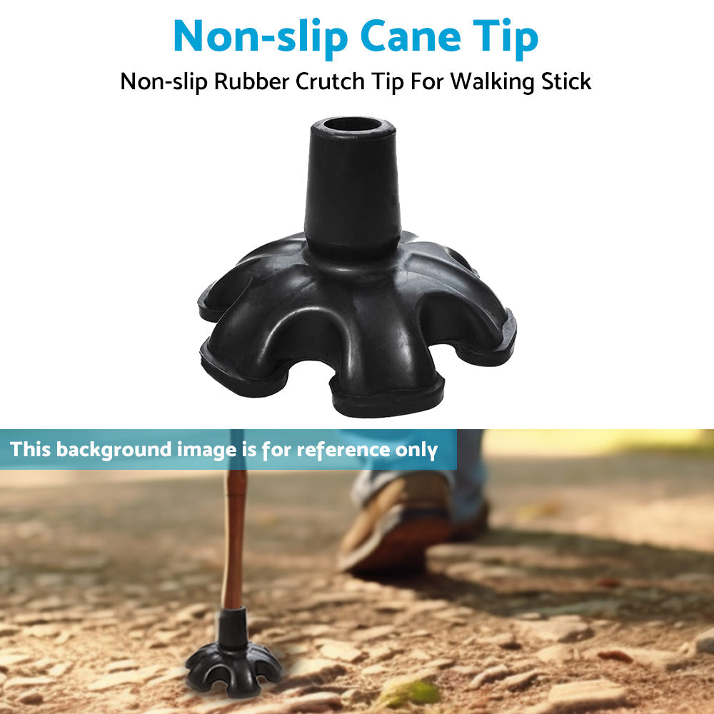 Cane Tip Tripod Non-slip Rubber 19mm Crutch Tip For Walking Stick High Quality.