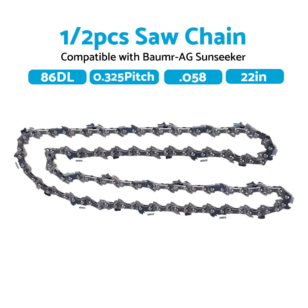 22  Chainsaw Chain 22inch 0. 325 . 058 86DL Suitable for Baumr-AG Sunseeker.