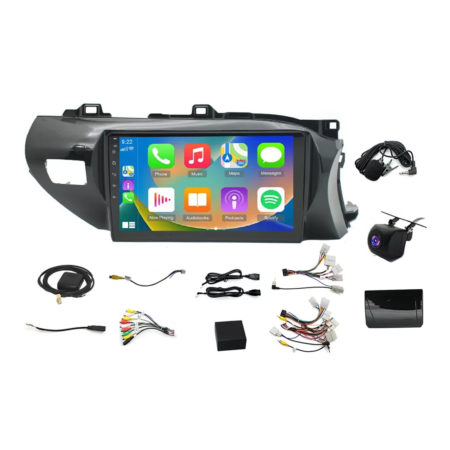CarPlay Radio Head Unit Suitable for Toyota Hilux 15-22
