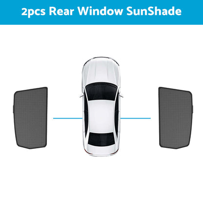 Magnetic Rear and Side Window Sun Shade Mesh Suitable For Toyota RAV4 2019-2023.