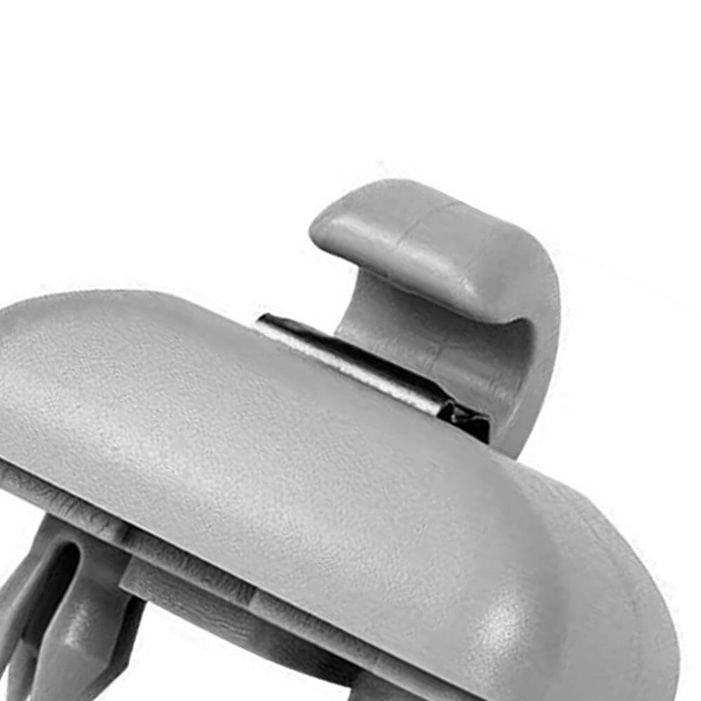 2x Sun Visor Clip Holder Hook Bracket Suitable For Audi A3 A4 Q3 Q5 TT Grey