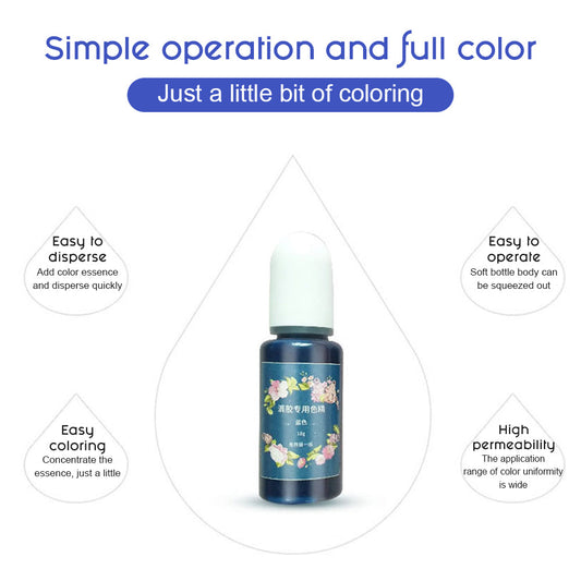 12 Colours Glitter Pigment Ink Epoxy Resin Colour Pigment Resin Floors Metallic.