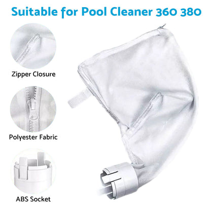2PCS Pool Cleaner All Purpose Bag Suitable for 280 480 Pool Cleaner Zippered K13.