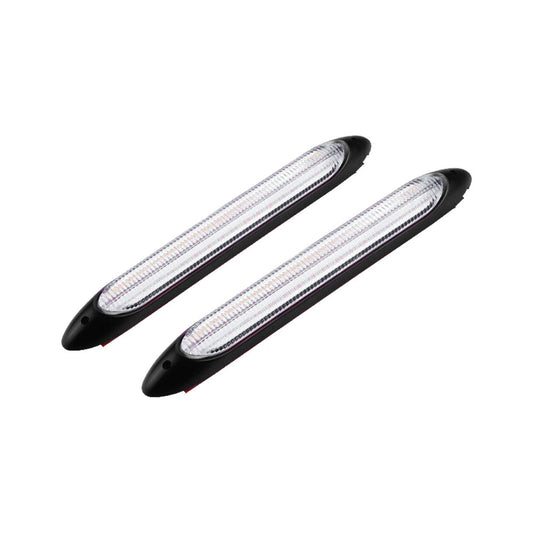 2x 15cm DRL LED Strip Lights Daytime Running Sequential Turn Signal Lamp.