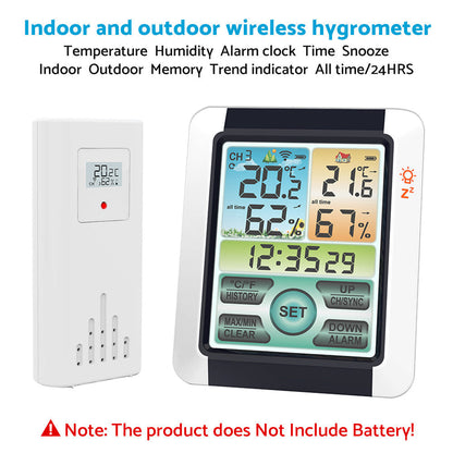 Hygrometer Thermometer Digital Temperature Humidity Meter LCD Display Wireless.