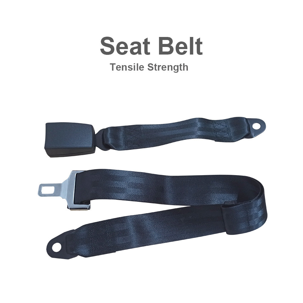 2x 2-Point Retractable Adjustable Lap Sash Seat Belt Strap Suitable for Car Truc