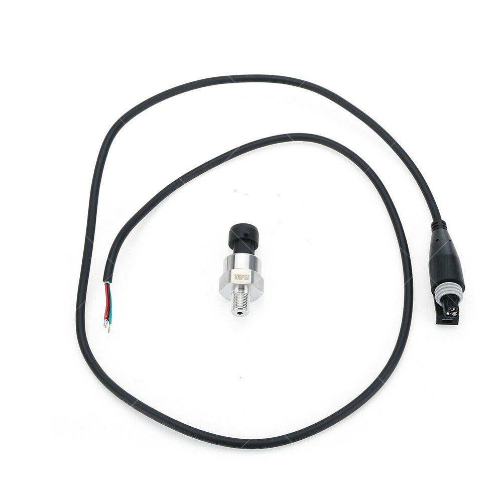 100PSI 5V 1 or 8NPT Stainless Steel Oil Fuel Air Pressure Transducer Sender Sensor.