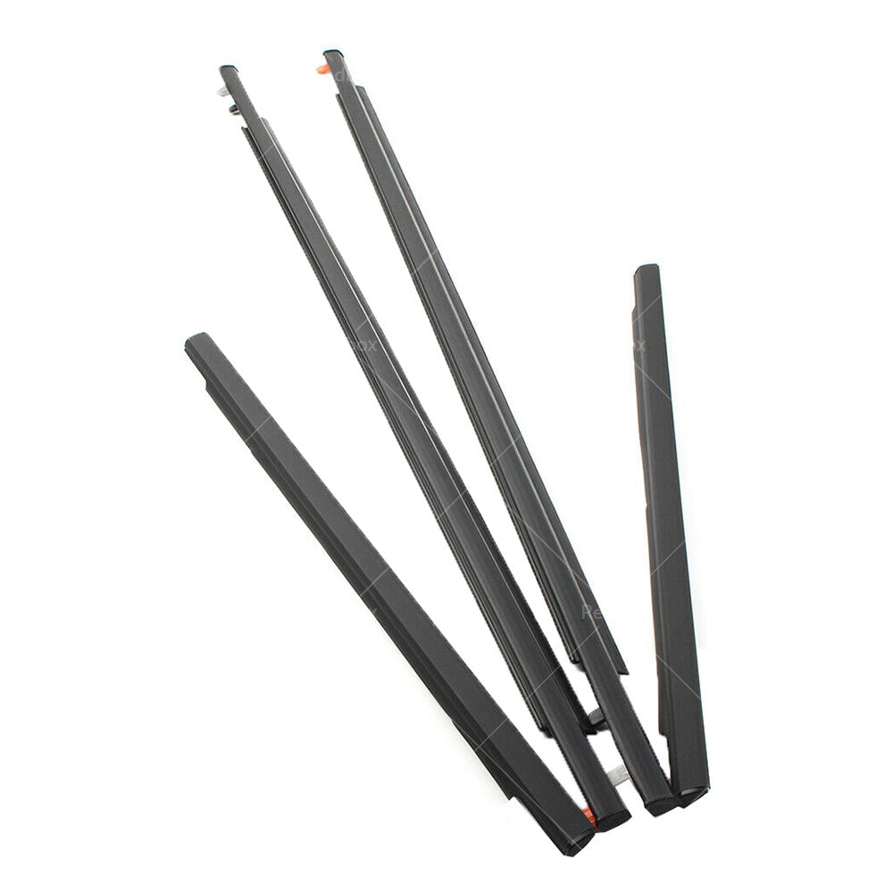 4x Door Auto Window Trim Moulding Belt Weatherstrip For Toyota 07-14 FJ Cruiser.