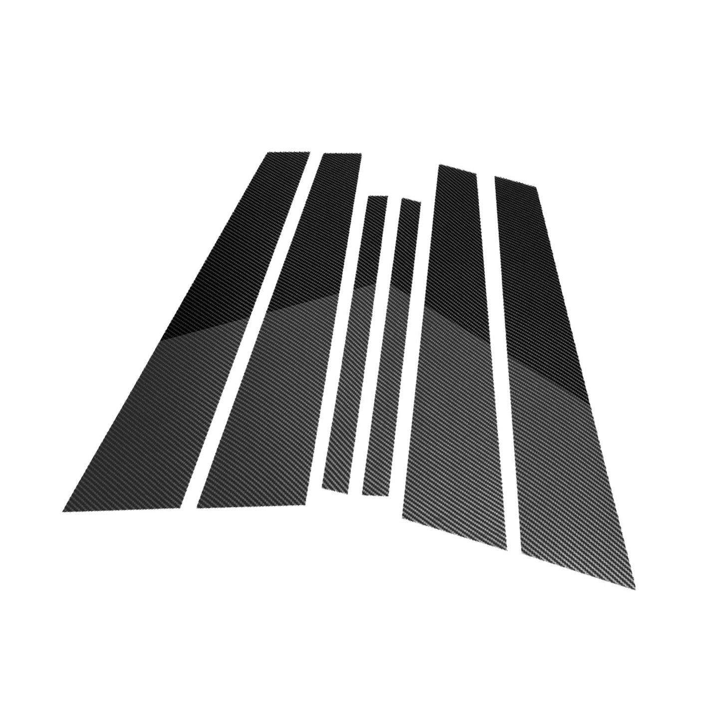 6x Carbon Fiber Pillar Post Cover Trims Suitable for Infiniti G35 02-13.