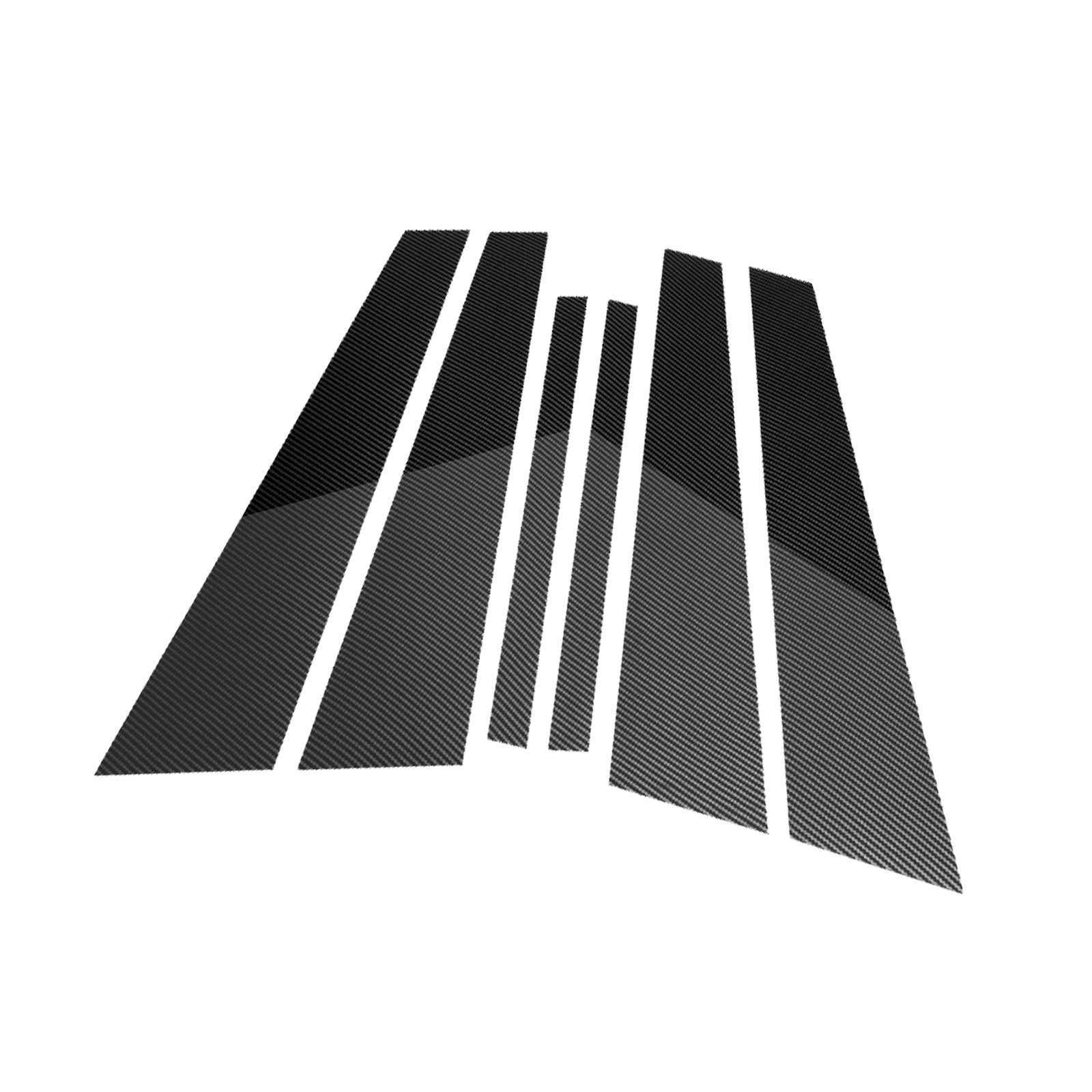 6x Carbon Fiber Pillar Post Cover Trims Suitable for Infiniti G35 02-13.