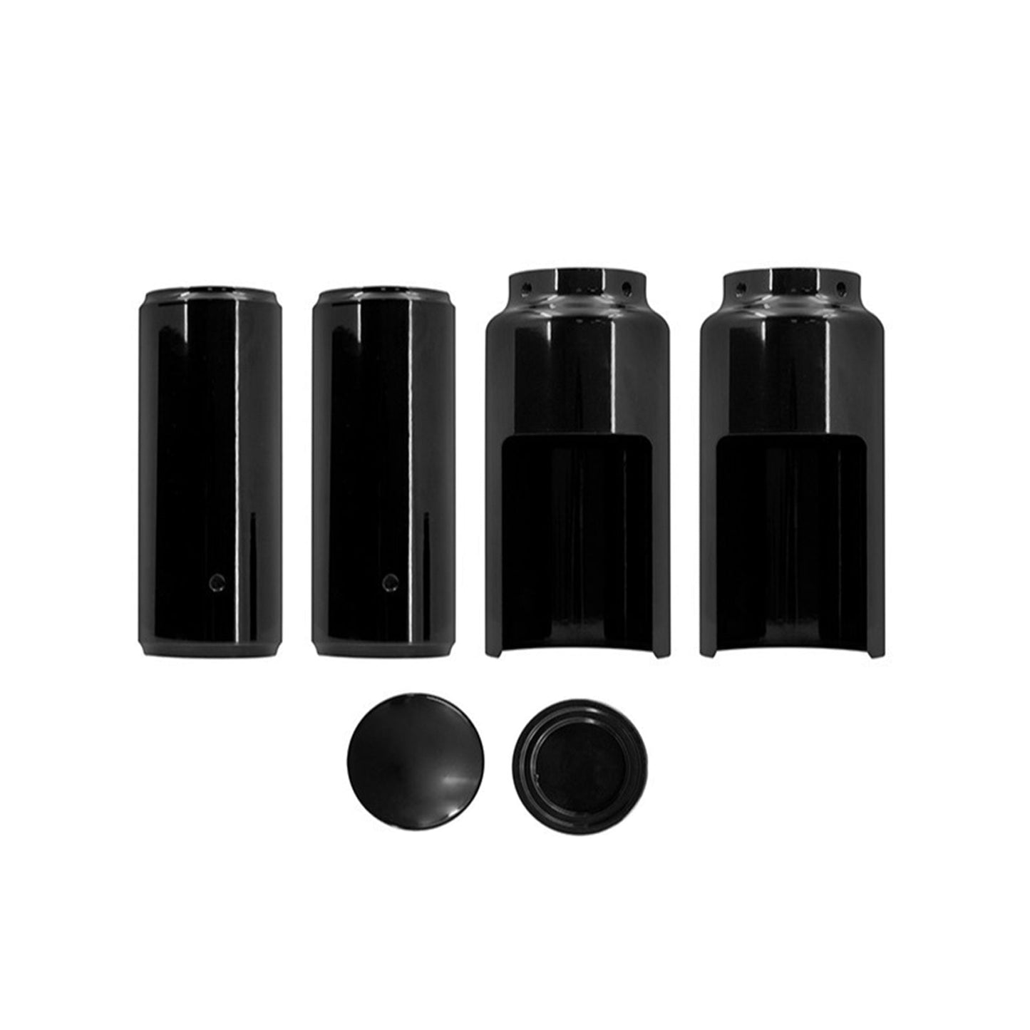 Black Fork Cover Set For Harley Softail M8 Street Bob 2018-2022 Full.