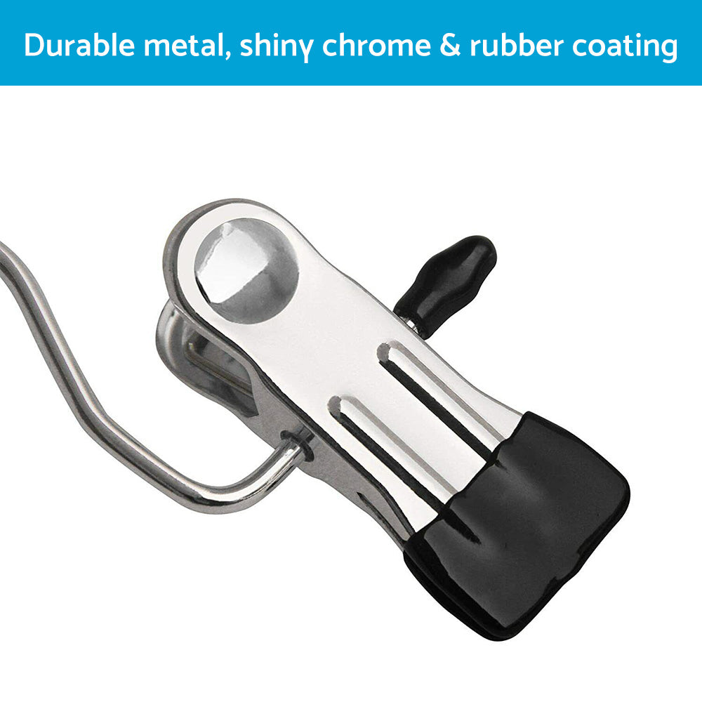 30PCS Single Clips Metal Hook Pins Scarf Belt Shoe Boots Hanger Portable Pegs.
