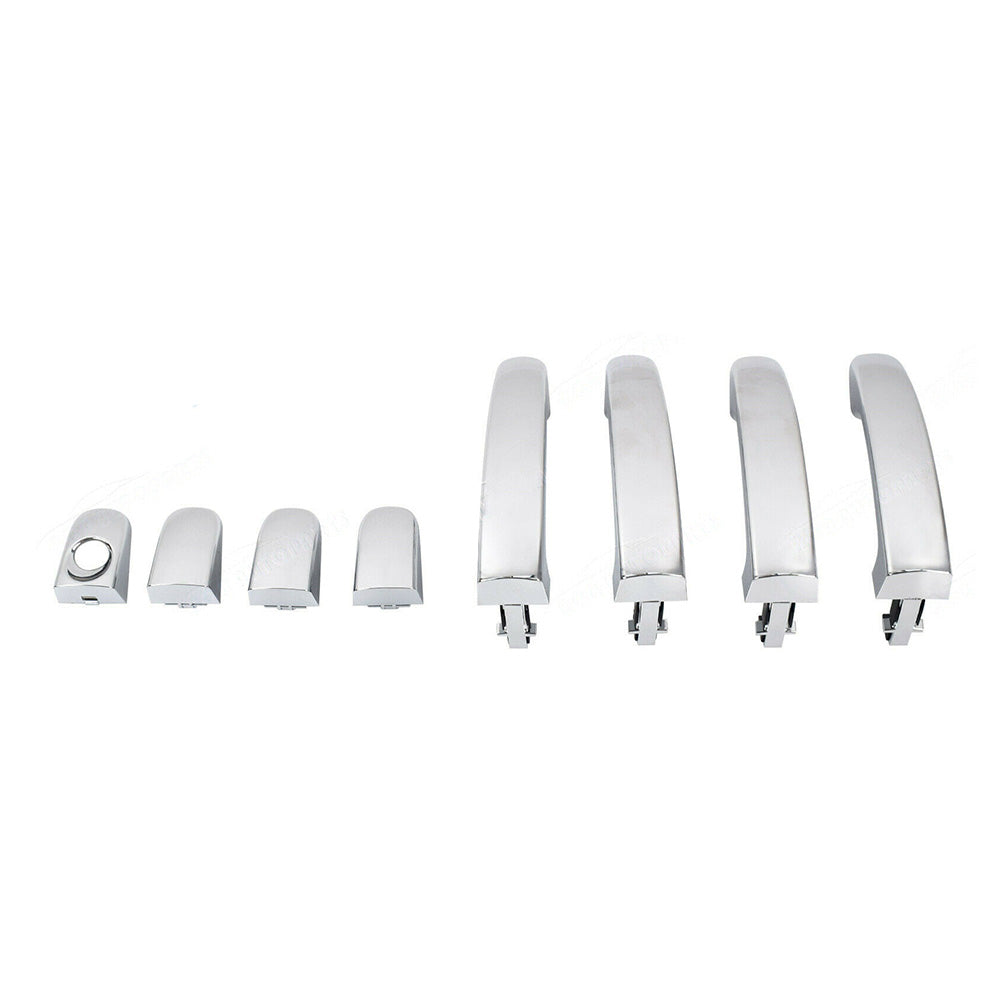 Full Set 4x Outer Door Handles Chrome Suitable For Ford FG Falcon G6/XT/XR6/XR8