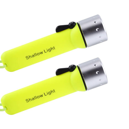 2x Waterproof Bright LED Scuba Diving Underwater Flashlight Torch Light Suitable