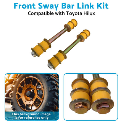 2 X Front Sway Bar Link Kit Suitablefor 88-05 Toyota Hilux KZN165R LN107R LN167R.