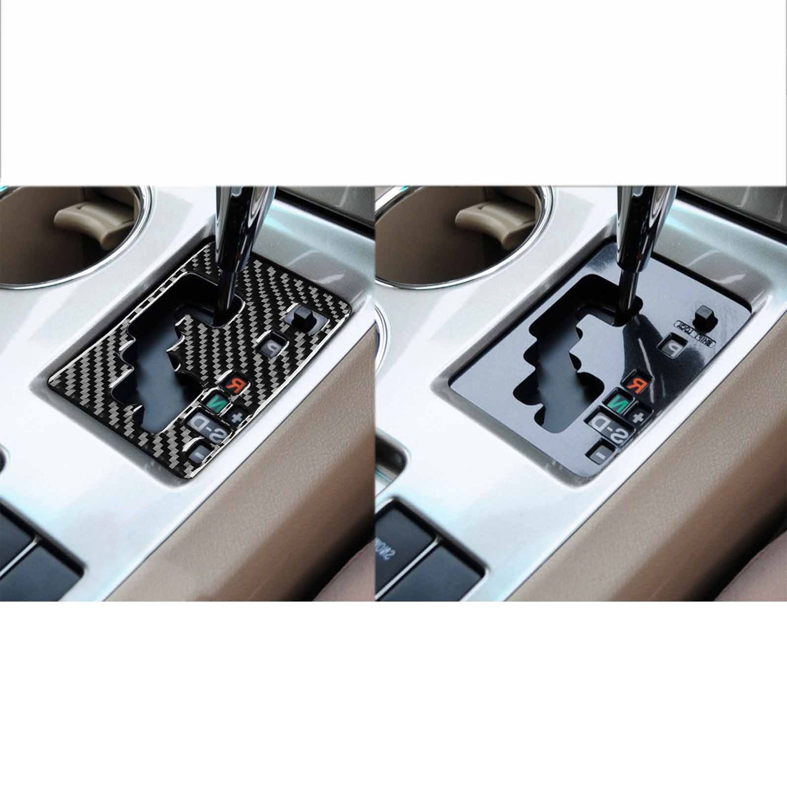 2pcs Carbon Fiber Gear Shift Console Trim Suitable For Toyota Kluger 08-13.