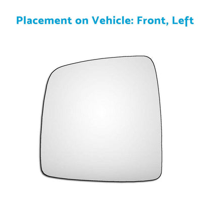 Front Left Passenger Side Mirror Glass Suitable For Hyundai iMax iLoad TQ 2008-Onward