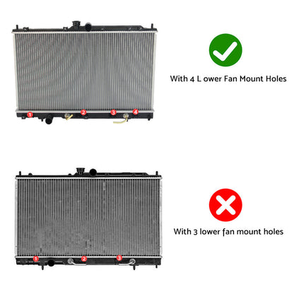 COOL RADIATOR RAD FIT MITSUBISHI LANCER CH CG CS 2. 0 2. 4L 02-07 AT MT.
