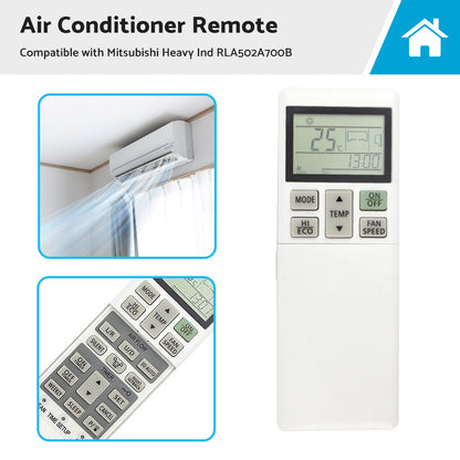 A or C Air Conditioner Remote Control RLA502A700B Suitable for Mitsubishi Heavy Ind.