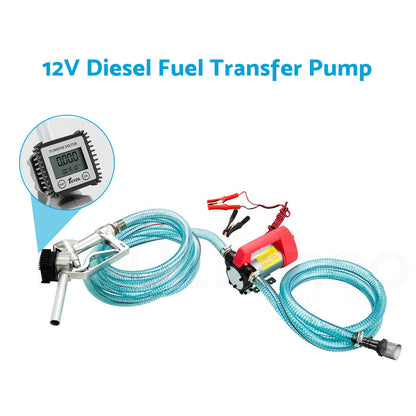 12V Diesel Transfer Pump Extractor Oil Fuel Electric Bowser Diesel Extractor.