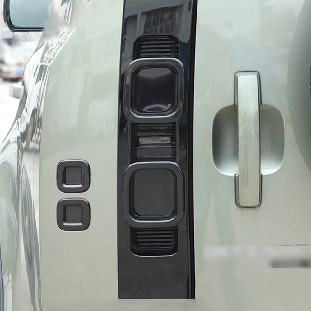 Smoked Blackened Tail Light Cover Suitable For Land Rover Defender 90 110 20-22.