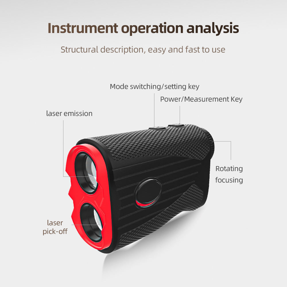 7X Laser Golf Rangefinder Slope 1200 Yards USB Rechargeable