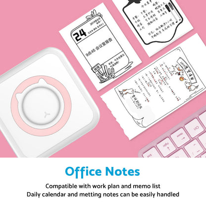 Mini Pocket Thermal Printer Suitable for Wireless Bluetooth Photo Paper Inkless