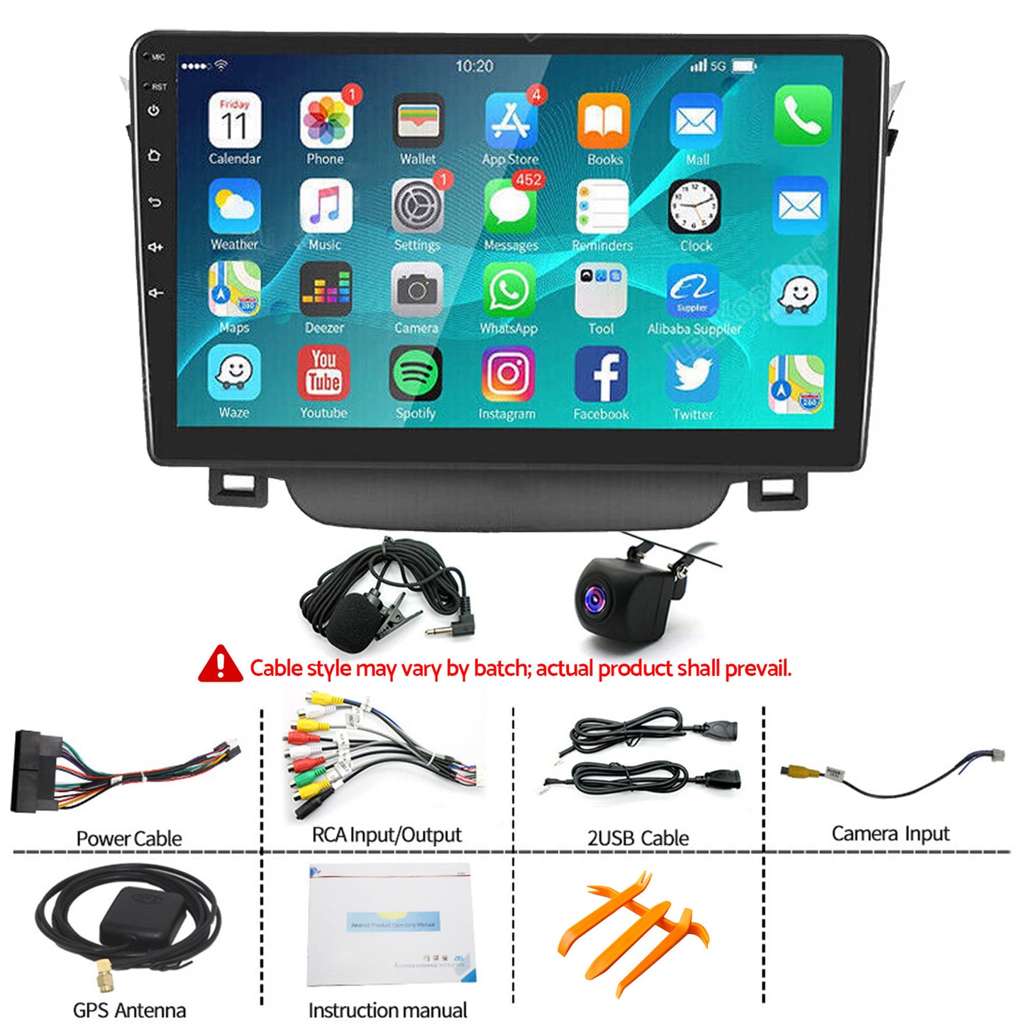 In-Dash Units 9 Inch Touch Screen Stereo CarPlay Suitable for Toyota Corolla