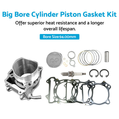 434cc Big Bore Cylinder Piston Gasket Kit Suitable For Suzuki DR-Z 400 2000-2021.