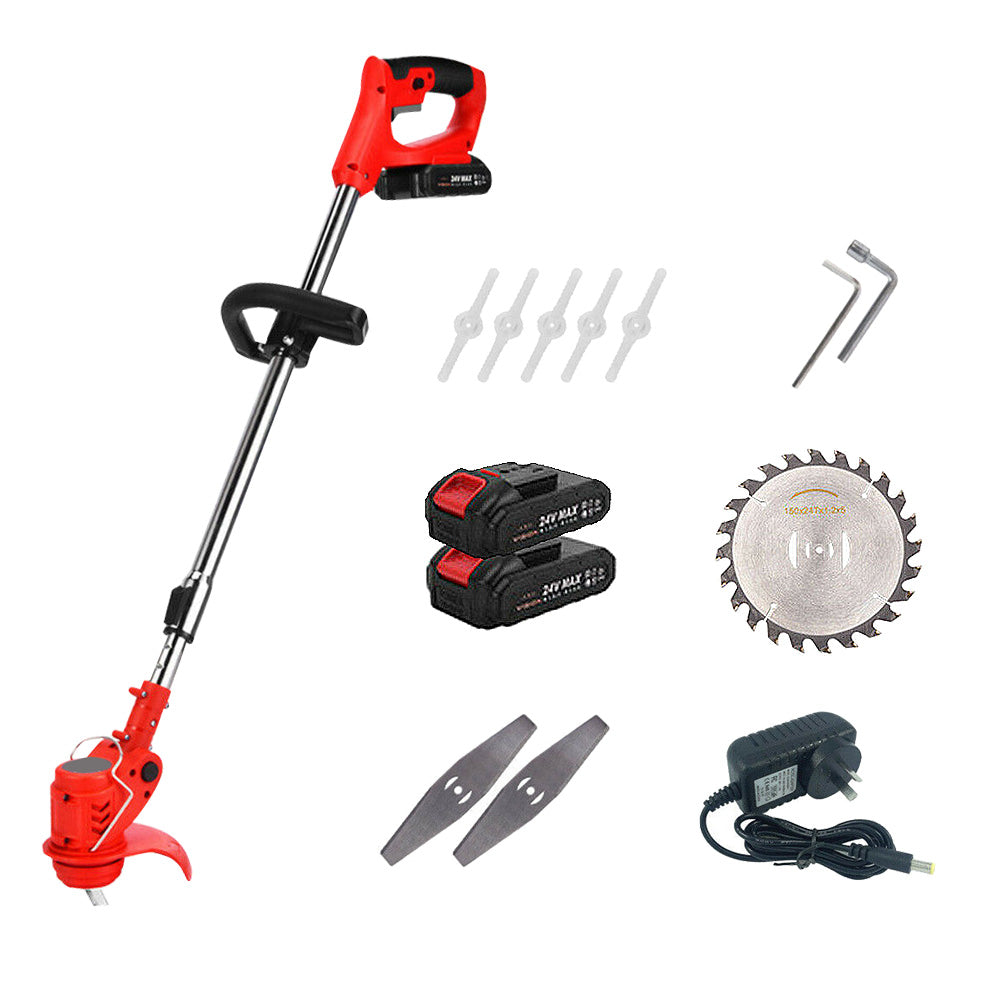Cordless Grass Trimmer Electric Whipper Snipper Strimmer 7-Blade Suitable For Lawn Care.