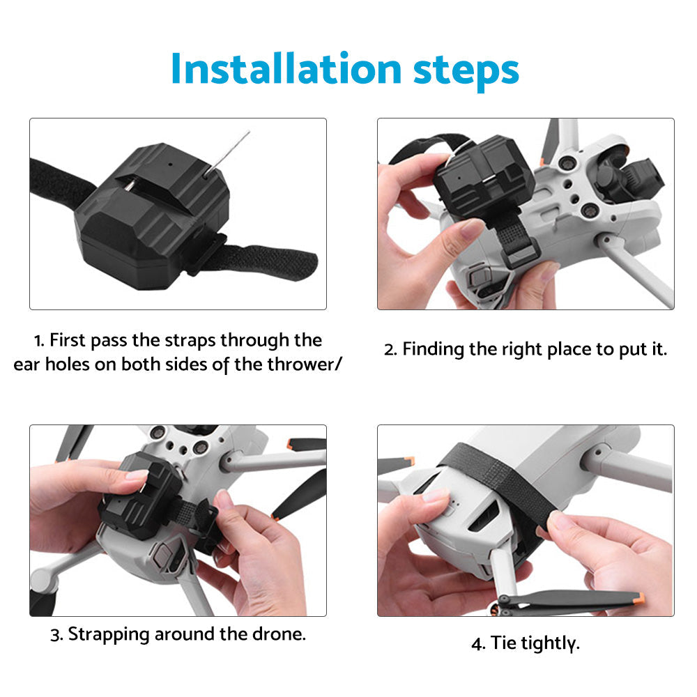 Drone Dropping Delivery Thrower Air Dropper Device Suitable for DJI Mini 3 Pro.