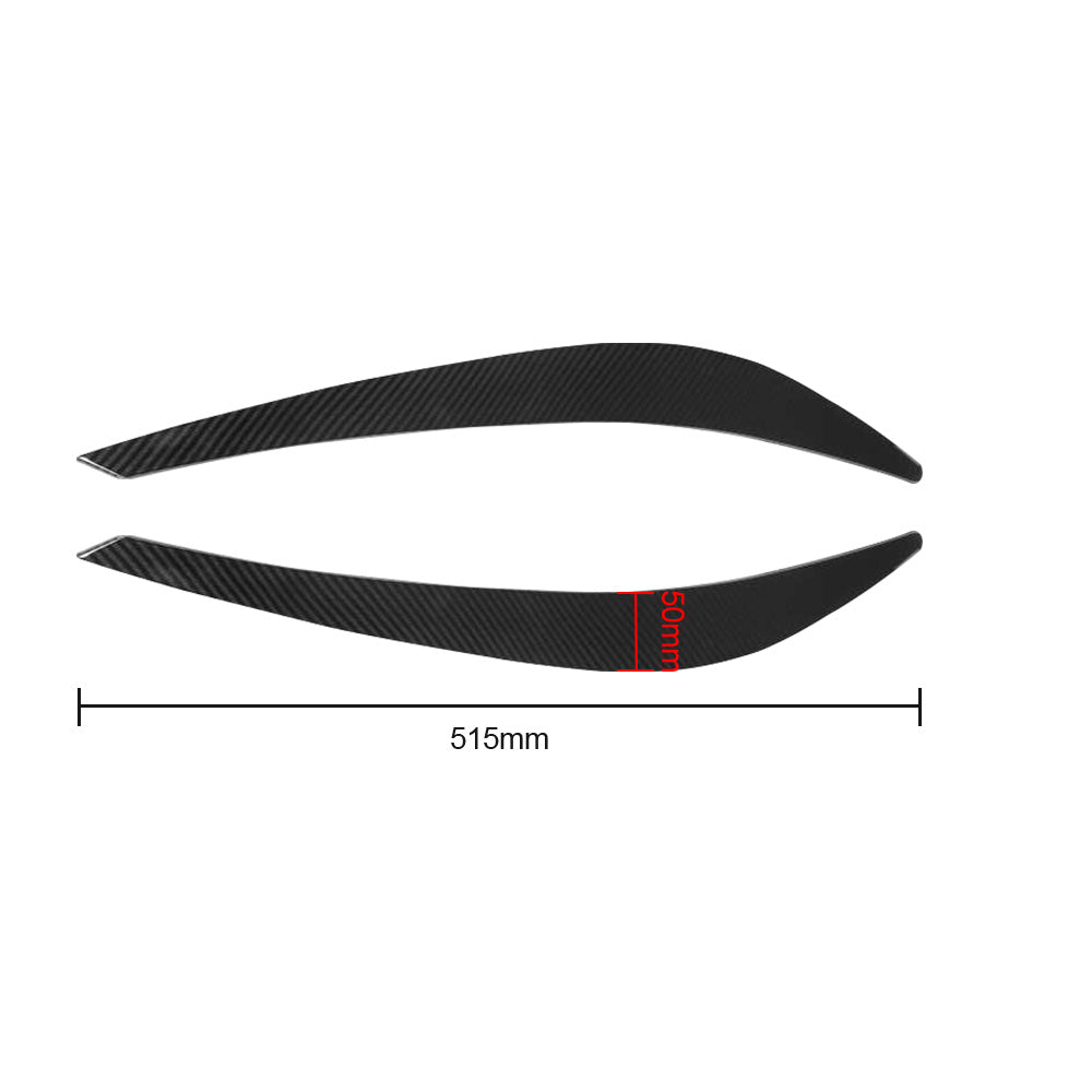 Carbon Fiber Style Headlight Eyebrow Trims Covers for Holden Commodore VF SS SSV.